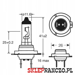 ŻARÓWKA H7 12V 55W Px26d R477